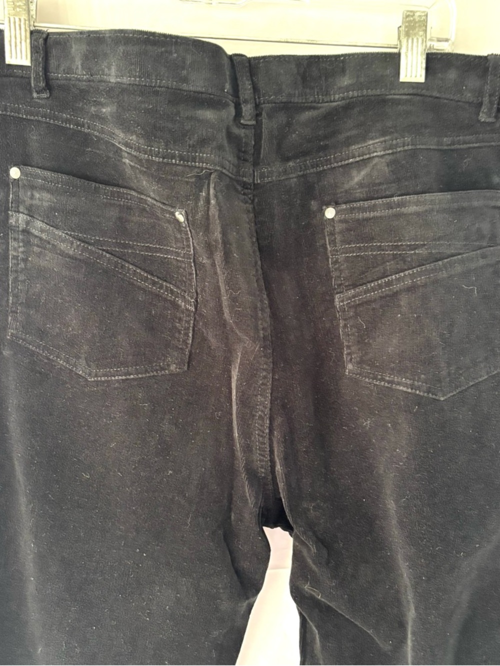 NWT Tribal Black Corduroy Stretch Straight Leg Pants SZ 14 - Picture 4 of 8